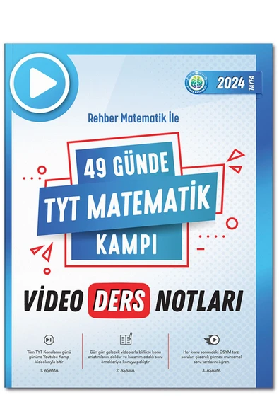 REHBER MATEMATİK YAYINLARI 49 Günde Tyt Matematik Kampı Video Ders Notları 2026 Tayfa ürün görseli 1