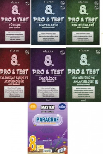 Bilfen Yayıncılık Bilfen 8. Sınıf Protest Tüm Dersler Soru Bankası + Master 8 Parag ürün görseli 1