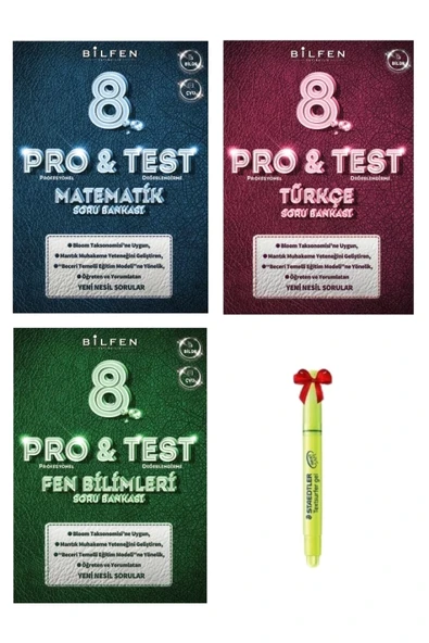 Bilfen Yayıncılık Lgs 8.sınıf Protest Matematik Fen Bilimleri Türkçe Soru Bankası ürün görseli 1