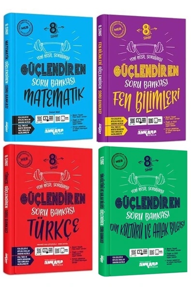 kitabın başkenti ankara yayıncılık Ankara 2025 8. Sınıf Matematik Türkçe Fen Din Güçlendiren Soru Seti 4 Kitap ürün görseli 1