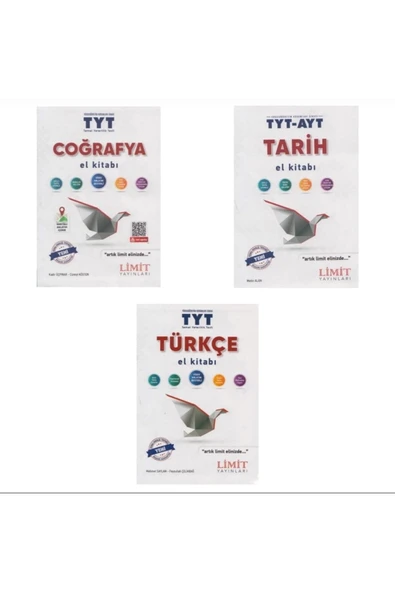 Limit Yayınları Limit 2024-2025 Yeni Basım El Kitap Seti Türkçe Tarih Coğrafya 3 Kitap Tyt Hazırlık ürün görseli 1