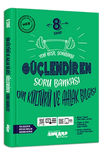 Ankara Yayıncılık Ankara 8.sınıf Güçlendiren Din Kültürü Ve Ahlak Bilgisi Soru Bankası (2021) ürün görseli 1