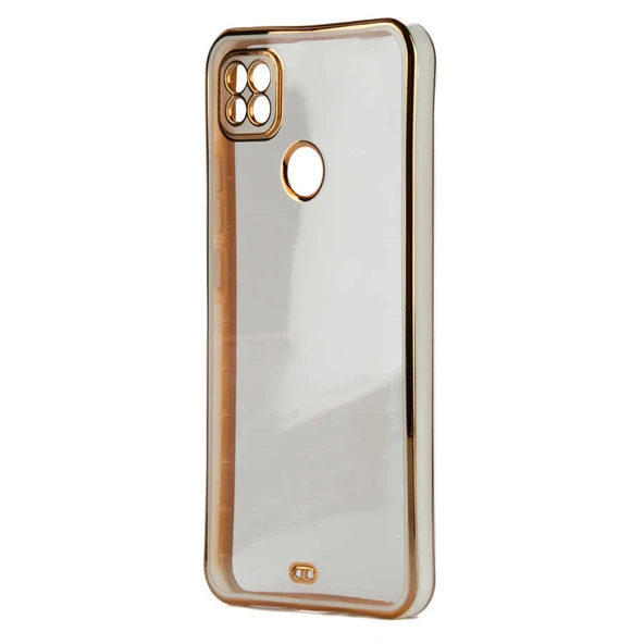 Xiaomi Redmi 9C Kılıf Laser Line Silikon Kapak Beyaz ürün görseli 1