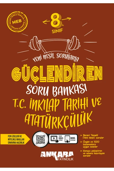 kitabın başkenti ankara yayıncılık YENİ 8. Sınıf İnkılap Tarihi ve Atatürkçülük Güçlendiren Soru Bankası ürün görseli 1