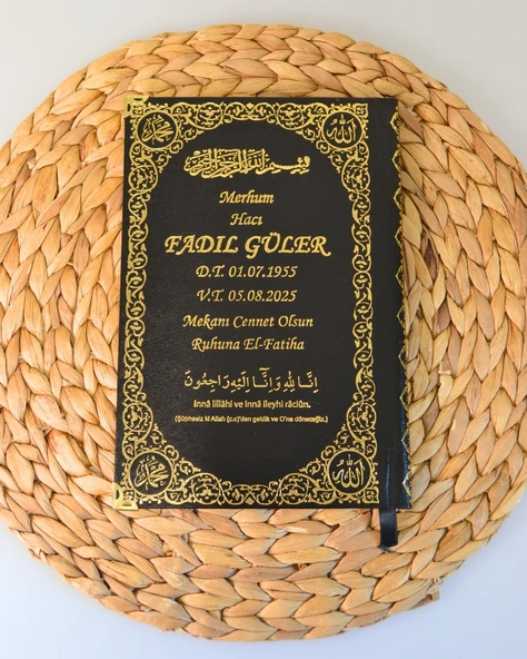 Kişiye Özel İsim Baskılı Ciltli Yasin Kitabı – 17x24 cm Orta Boy – 192 Sayfa- 40 Adet - 6