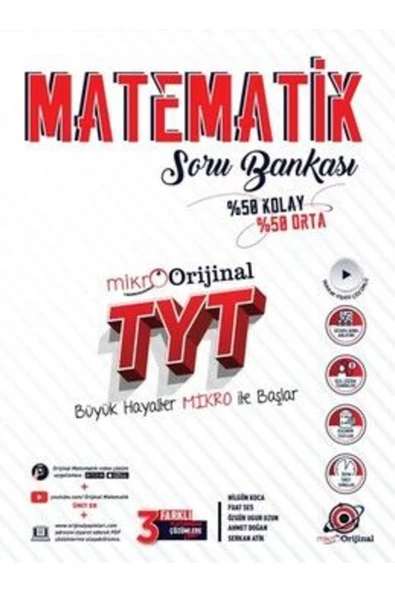 Orijinal Yayınları TYT Matematik Mikro Soru Bankası ürün görseli 1