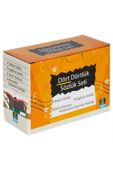 Mercan Okul Yayınları Dört Dörtlük Sözlük Seti ABC İlk ve Orta Öğretim Tdk Uyumlu (4 Kitap Kutulu) - 2