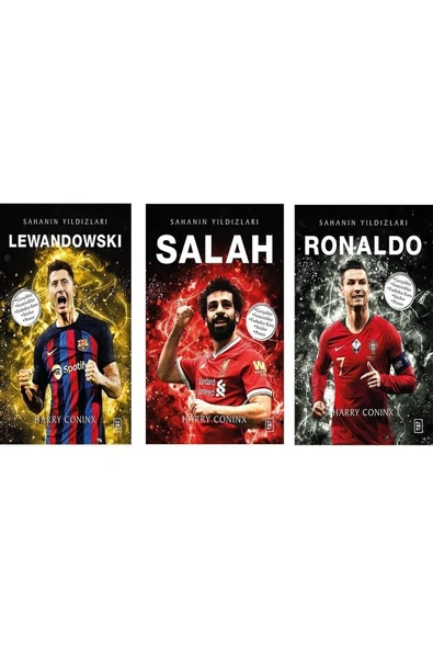 Parodi Yayınları Parodi Yayınları Sahanın Yıldızları Futbolcu Ronaldo Lewandowski Salah 3 Kitap Set ürün görseli 1