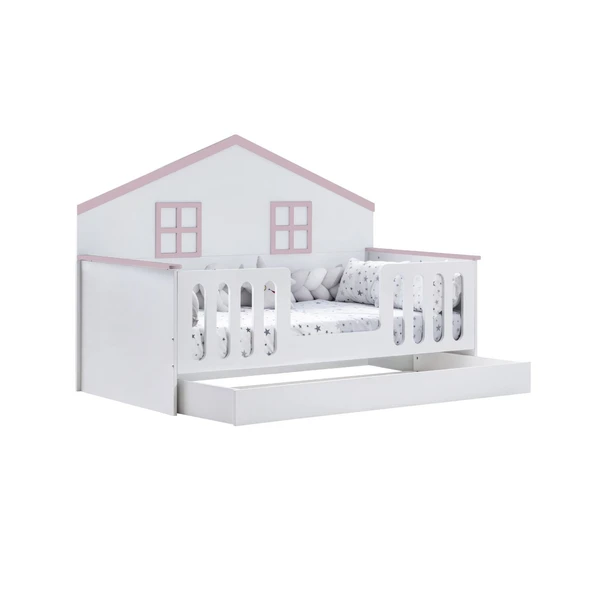 Yavrulu Karyola, Bello Yavrulu Montessori Yatak - Ceviz + 1 Adet Comfort Yatak - Resim 11