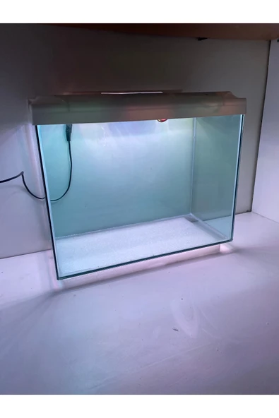 Çok Ledli Aydınlatmalı Balık,Karides Akvaryumu 35*25*15 - 2