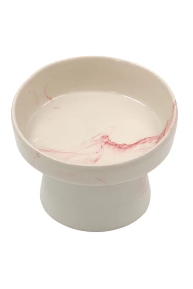 Seramik Yüksek Kedi ve Köpek Eğimli Mama Su Kabı ürün görseli 1