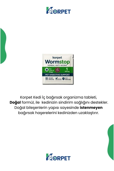 2'li Set Kedi Iç Dış Anti Parazit Tüm Kediler Için Bitkisel 5 Damla Ve 2 Tablet Paketi - 3