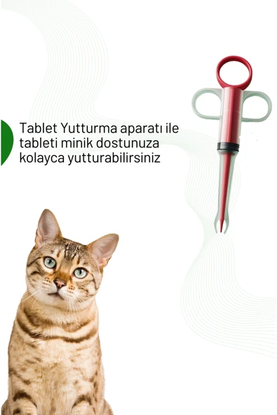 Kedi Köpek İç Tablet & Hap Yutturma Aparatı 2'li Set - Resim 2