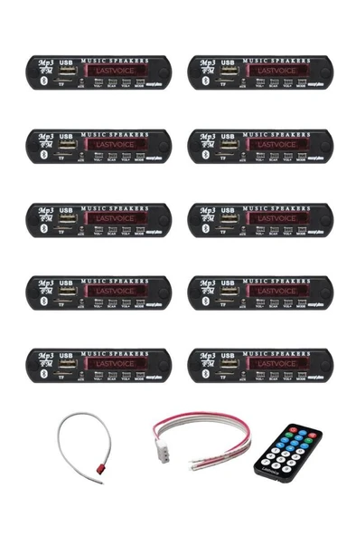 Lastvoice USB-BT-10X Bluetooth USB SD Kart ve FM Radyo Özellikli MP3 Decoder (10 Adet) - 1