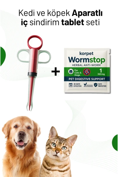 Kedi Köpek İç Tablet & Hap Yutturma Aparatı 2'li Set ürün görseli 1