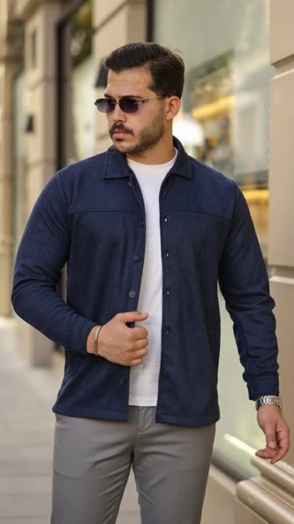 Erkek Süet Ceket Gömlek - 3