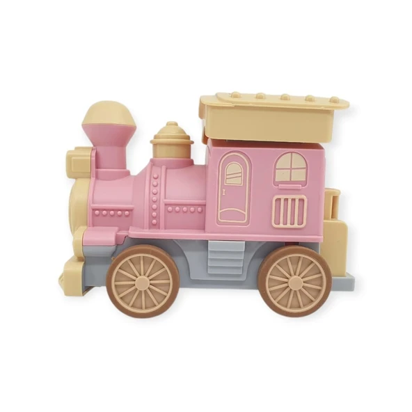 Oyuncak Tren Işıklı Sesli Bas Gitsin 14cm - PEMBE - 8068A - Resim 3