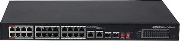 Dahua PFS3226-24ET-240 24 Port Poe 2 Port Sfp 2 Port Gbıt Uplink 10-100 Switch - 1