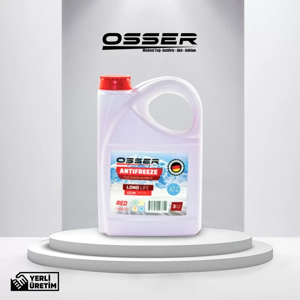 OSSER Antifriz 3 LT Kırmızı -42 derece 2' Li Avantaj Paket - Resim 2