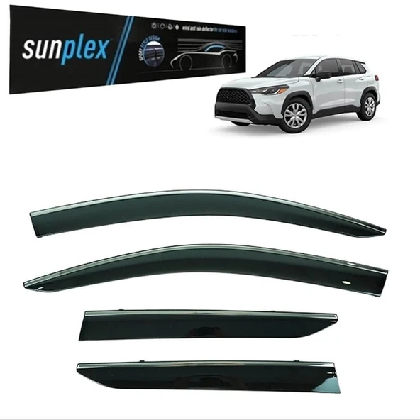 Sunplex Kromlu Cam Rüzgarlığı Toyota Corolla Cross 2022-2025 ile uyumlu - 1
