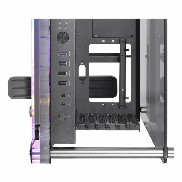 Thermaltake DistroCase 350P USB 3.2 RGB ATX Mid Tower Siyah Kasa - Resim 4