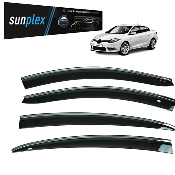 Sunplex Kromlu Cam Rüzgarlığı Renault Fluence 2009 -2016 ile uyumlu - 1