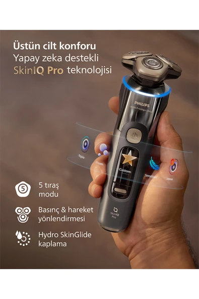 Philips XP9402/31 SkinIQ Pro i9000 Prestige Ultra Islak ve Kuru Elektrikli Tıraş Makinesi - 7