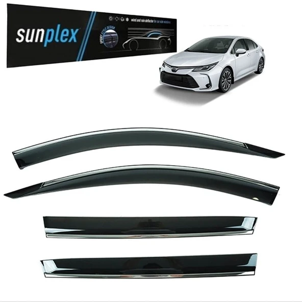 Sunplex Kromlu Cam Rüzgarlığı Toyota Corolla 2019-2024 - 1