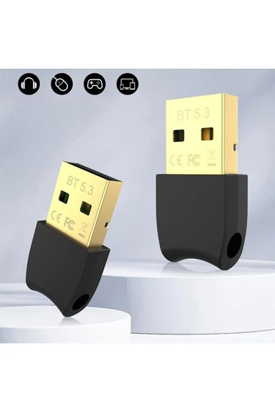 Plentiful Bluetooth V5.3 Usb Mini Bluetooth Adaptör Dongle 20mt Kablosuz Adaptör (ÇOKLU CİHAZ DESTEĞİ SAĞLAR) - 4