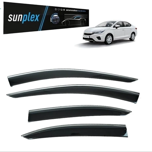 Sunplex Kromlu Cam Rüzgarlığı Honda City 2019-2024 - 1