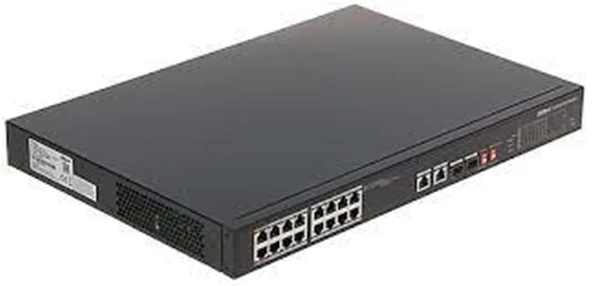 DAHUA PFS3218-16ET -135 16 PORT GIGABIT +1XRJ45-1XGB  SFP COMBO 135W POE RACKMOUNT  SWITCH ürün görseli 1