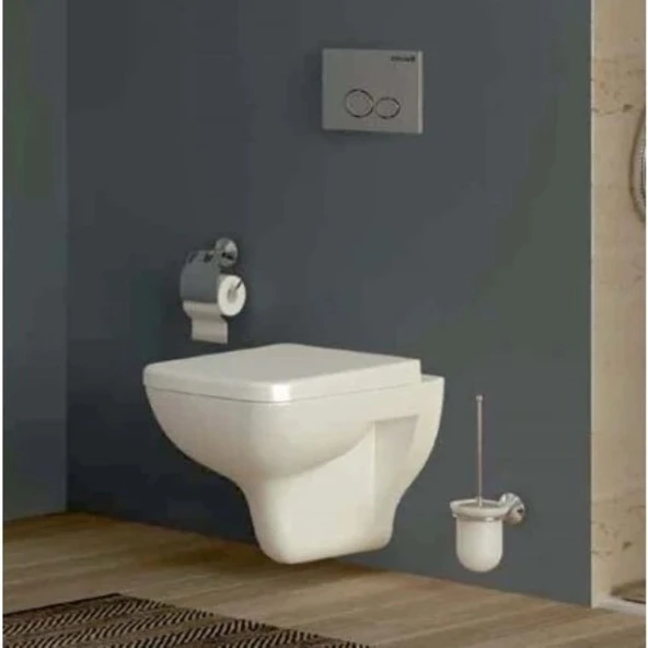 Creavit Bene Asma Klozet (BN320.00) + Bene Yavaş Kapanan Kapak 2'li Set - 3