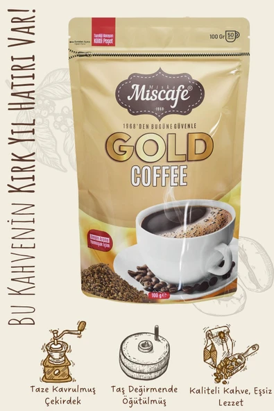Miscafe Gold Kahvesi 100 gr - 3