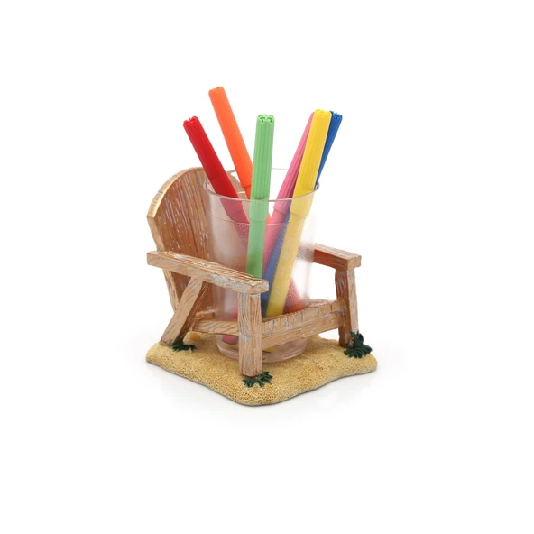 2 ADET KALEMLİK SANDALYE MODEL OFİS GERECİ 13X11X10CM 200ML - 3