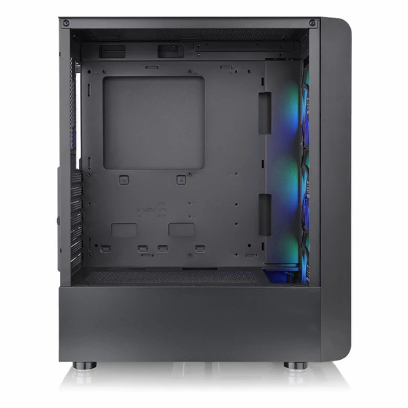 Thermaltake S200 TG 550W 80+ USB 3.2 ARGB ATX Mid Tower Siyah Kasa - Resim 5