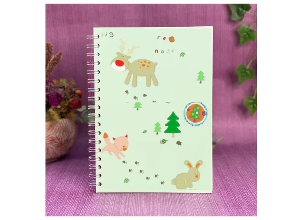 2 ADET DEFTER STİCKER,LAPTOP STİCKER ORMANLI DESENLİ PVC 48X33X0,5CM - 3