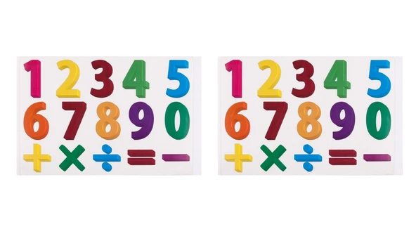 2 ADET DEFTER STİCKER,LAPTOP STİCKER RAKAMLI DESEN PVC 48X33X0,5CM - 2