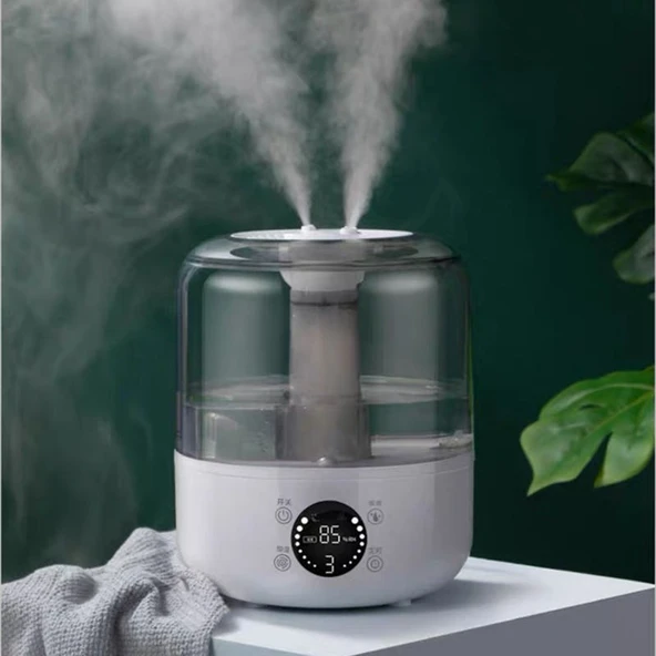 Akıllı Hava Nemlendirici 3 Litre | Uzaktan Kumandalı, Zaman Ayarlı, 3 Kademeli Yüksek Buhar Gücü, Ortam Nem Göstergeli Aroma Difüzör - 8