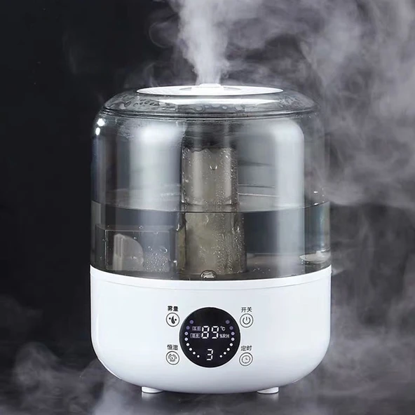 Akıllı Hava Nemlendirici 3 Litre | Uzaktan Kumandalı, Zaman Ayarlı, 3 Kademeli Yüksek Buhar Gücü, Ortam Nem Göstergeli Aroma Difüzör - 9