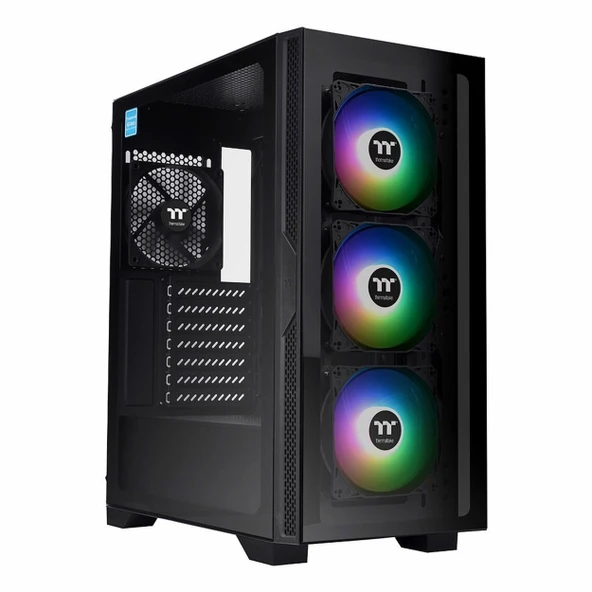 Thermaltake Versa T25 550W 80+ USB 3.2 ARGB ATX Mid Tower Siyah Kasa ürün görseli 1