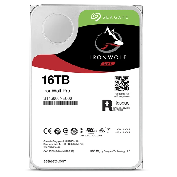16TB SEAGATE IRONWOLF 7200 256M NAS ST16000NT001 - 4