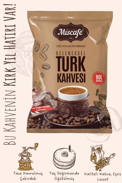 Türk Kahvesi, Taş Değirmende Öğütülmüş, %100 Arabica, 100 Gr. / - 2