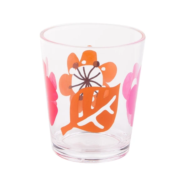 2 ADET KALEMLİK KIRMIZI PAPATYA DESENLİ OFİS GERECİ 8X8X9CM - 3