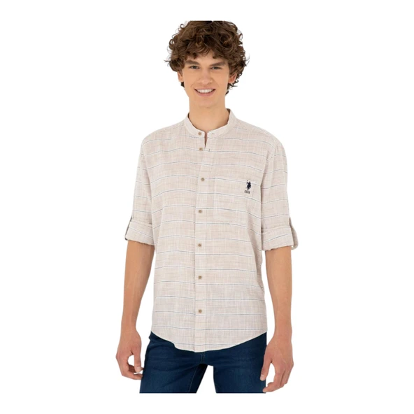 Erkek Taş Uzun Kollu Gömlek - 2