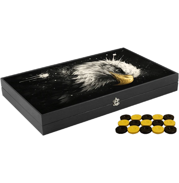 Özel Kartal Tasarımı Tavla - Resim 2