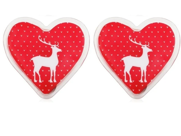 2 ADET KALPLİ GEYİKLİ CEP SOBASI,EL ISITICI,SICAK SU TORBASI PVC  9cm - Resim 2