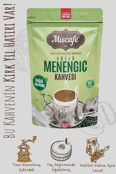 Sütlü Menengiç Kahvesi, Taş Değirmende Öğütülmüş, %100 Arabica, 200 Gr. - 3