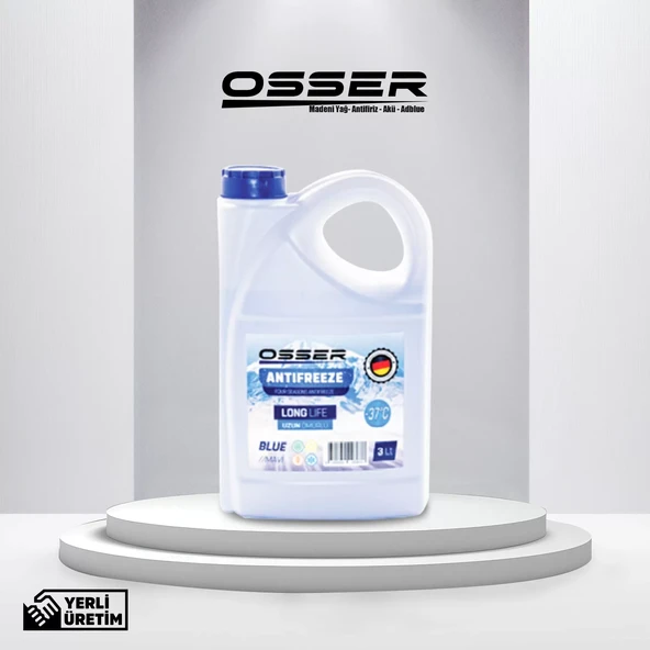 OSSER Antifriz 3 LT Mavi -37 Derece 6'Lı Avantaj Paket (Üretim Yılı 2024) - Resim 2