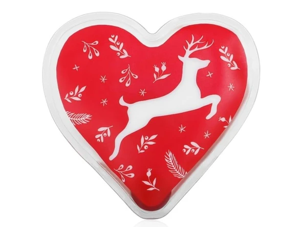 KALPLİ GEYİKLİ CEP SOBASI,EL ISITICI,SICAK SU TORBASI PVC  9cm - Resim 2