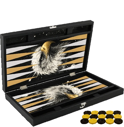 Özel Kartal Tasarımı Tavla - Resim 3